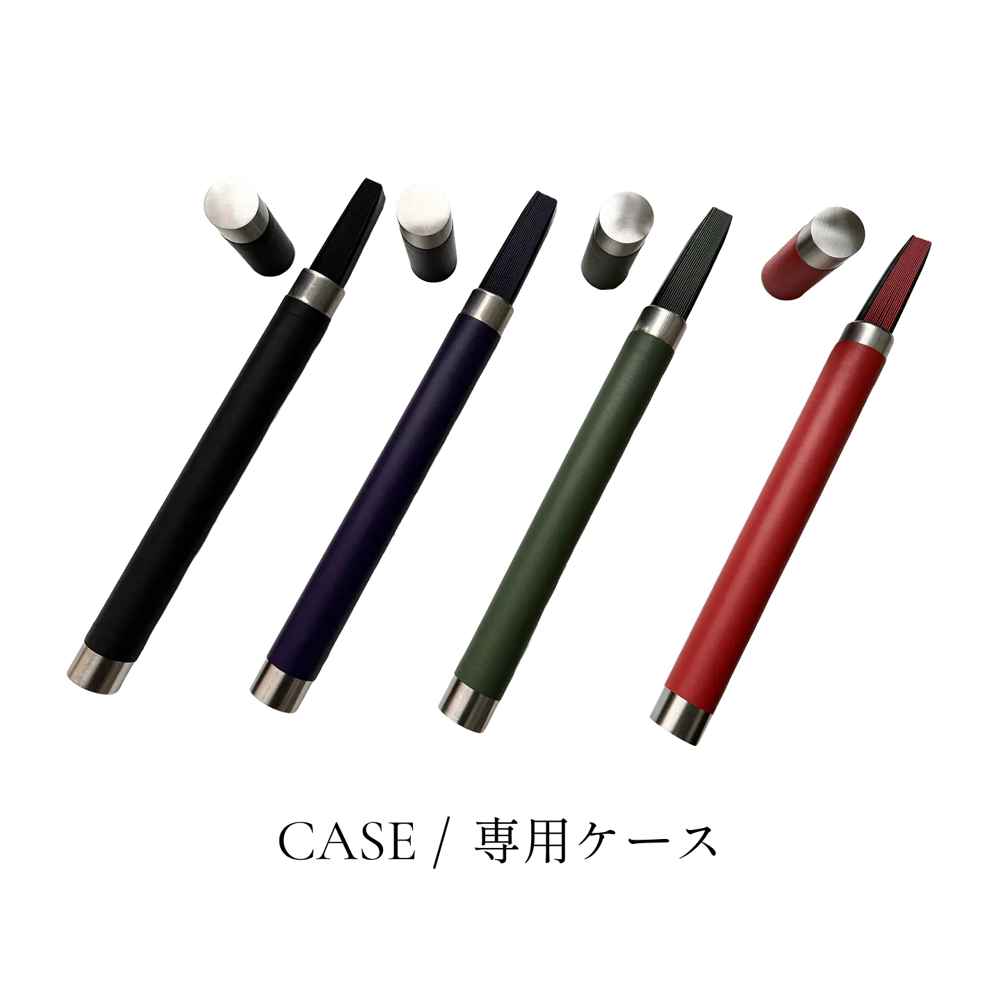 江戸革扇子 千歳緑（ちとせみどり）｜江戸扇子×レザー